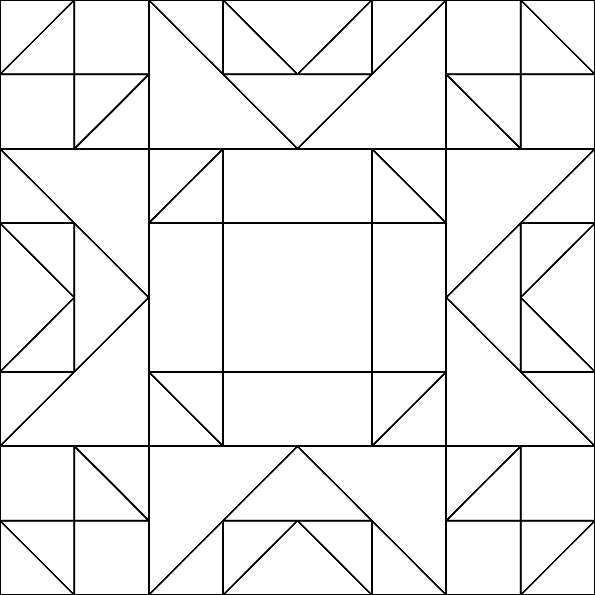 Pattern 134, Sunburst Star barn quilt pattern thumbnail